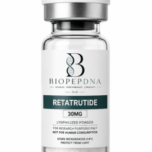 BioPepDNA Retatrutide 30mg research peptide vial
