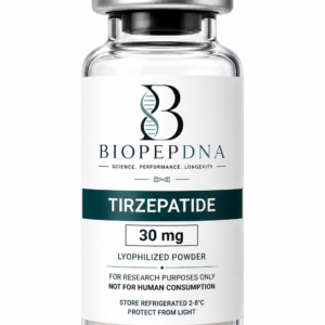 BioPepDNA Tirzepatide 30mg research peptide vial